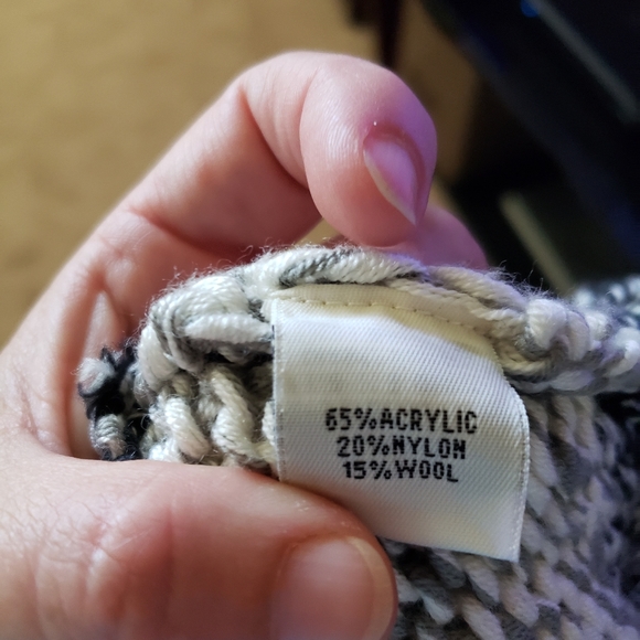 Kenneth Cole L shortsleeve colorblock chunky sweater marled/ heathered - Picture 7 of 8